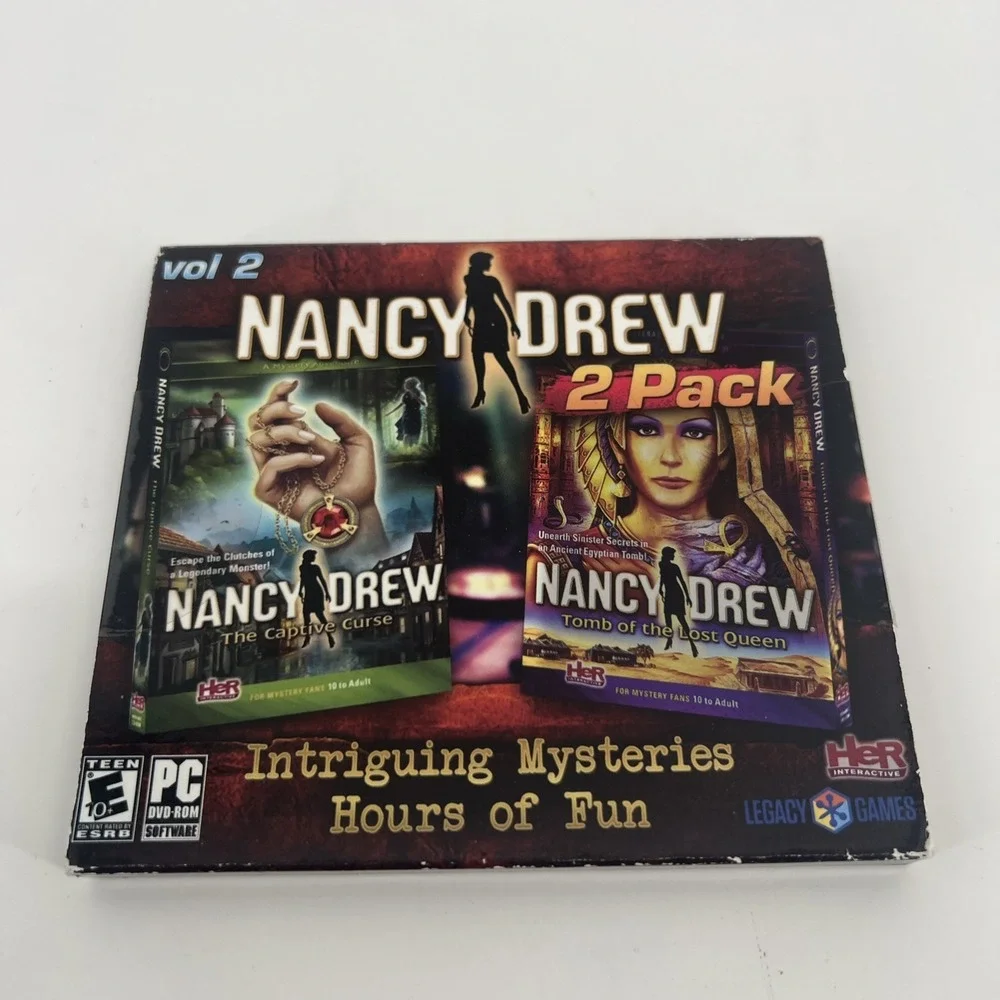 Nancy Drew 2 Pack Vol 2 Legacy Amazing Adventure Games PC